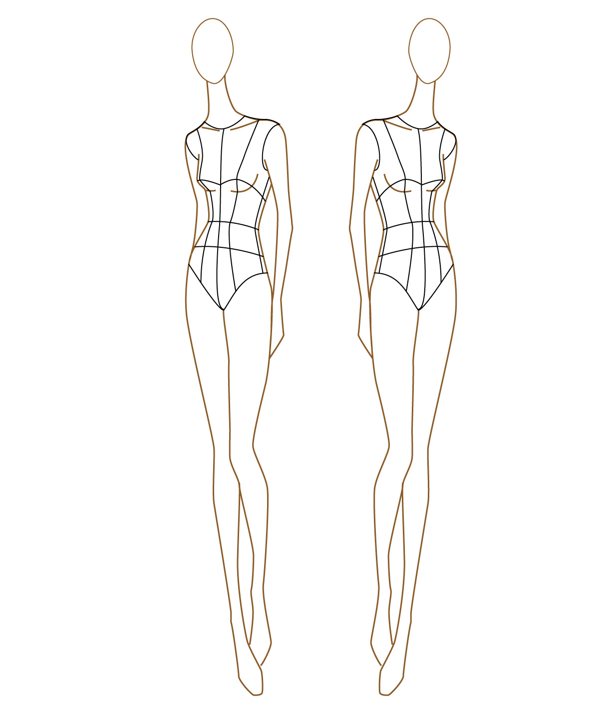 2 Drawing Mannequin Fashion Design For Free Download On Ayoqq - Free Printable Fashion Model Templates