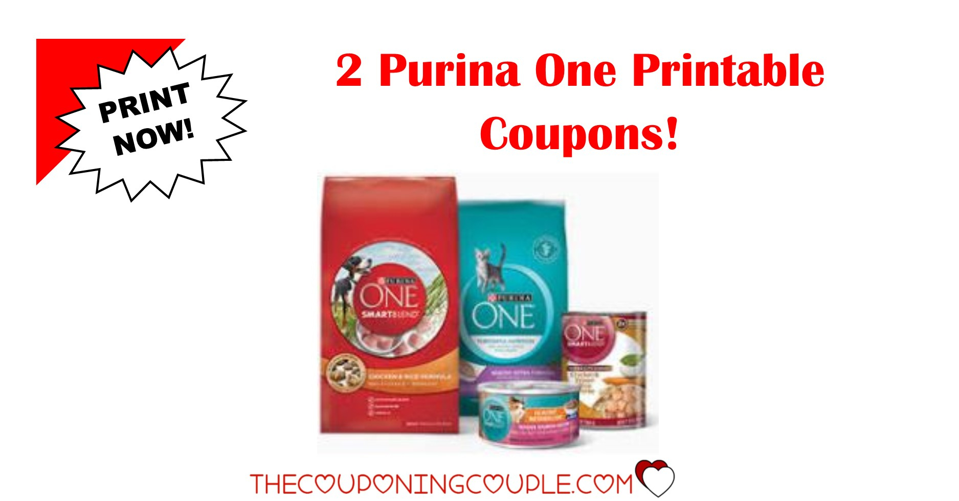 2 Purina One Printable Coupons ~ Both Coupons Are B1G1! - Free Printable Coupons For Food