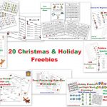 20 Free Christmas And Holiday Printables   Homeschool Den   Free Homeschool Printable Worksheets
