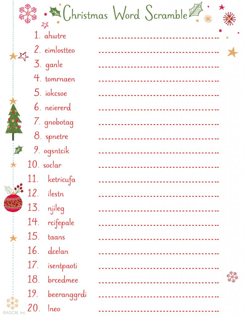  Free Printable Christmas Games And Puzzles Free Printable