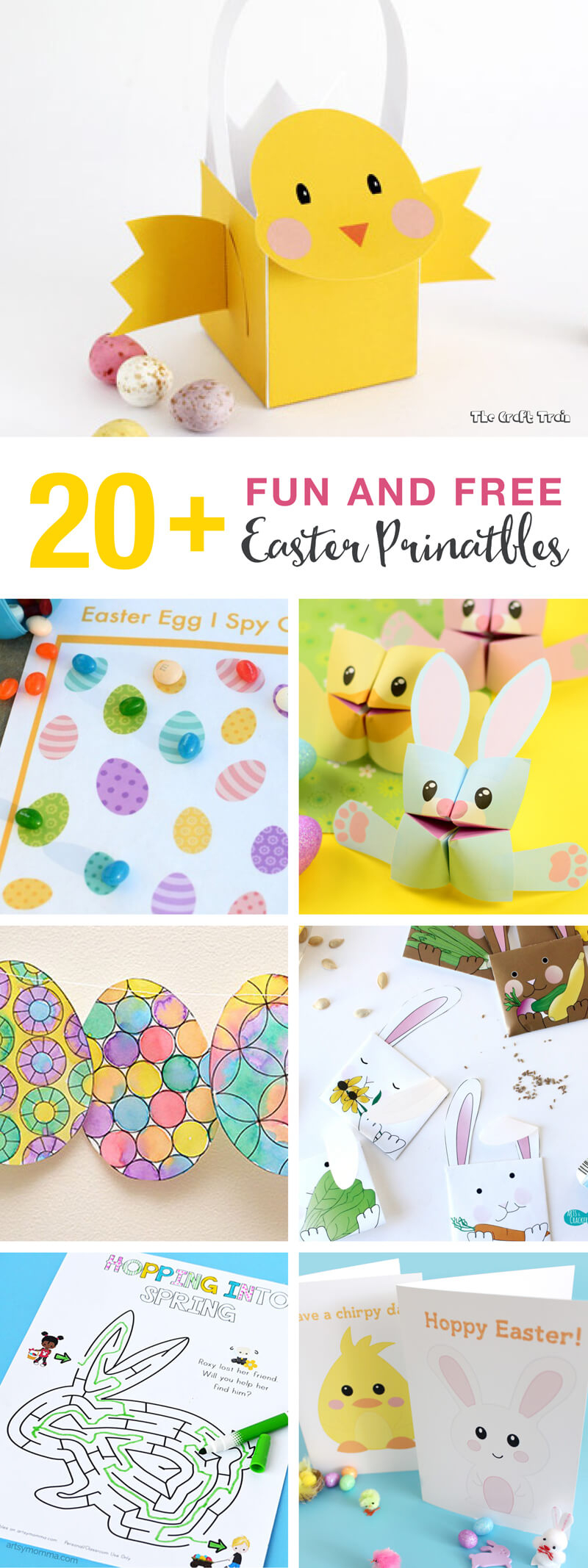 20+ Fun And Free Easter Printables For Kids | The Craft Train - Free Printable Easter Decorations