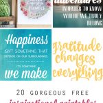 20 Gorgeous & Modern Free Inspirational Quote Printables   It's   Free Printable Wall Art Quotes