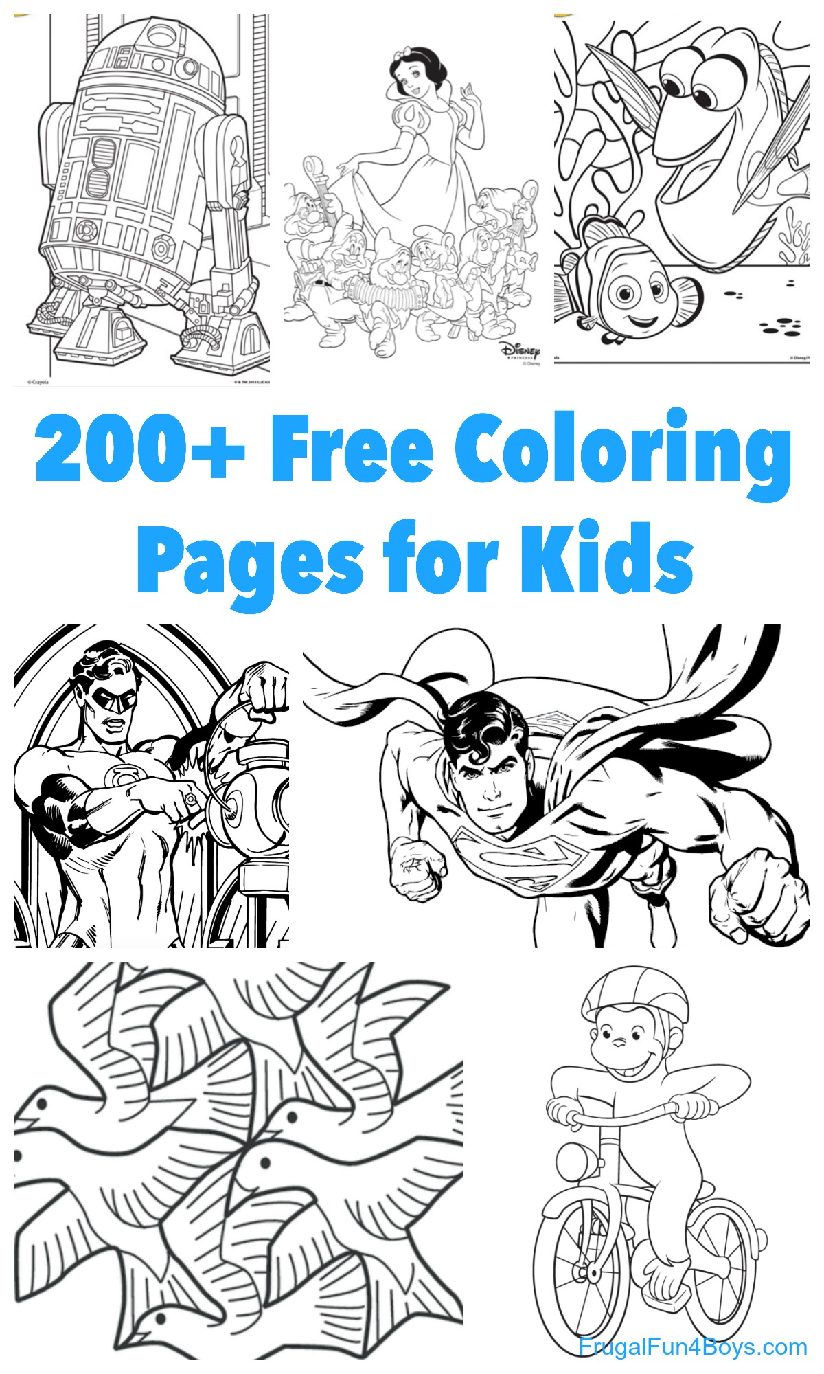 200+ Printable Coloring Pages For Kids - Frugal Fun For Boys And Girls - Free Coloring Pages Com Printable