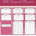 2018 Financial Planner Free Printable   Simply Stacie Intended For   Free Printable Financial Planner 2017