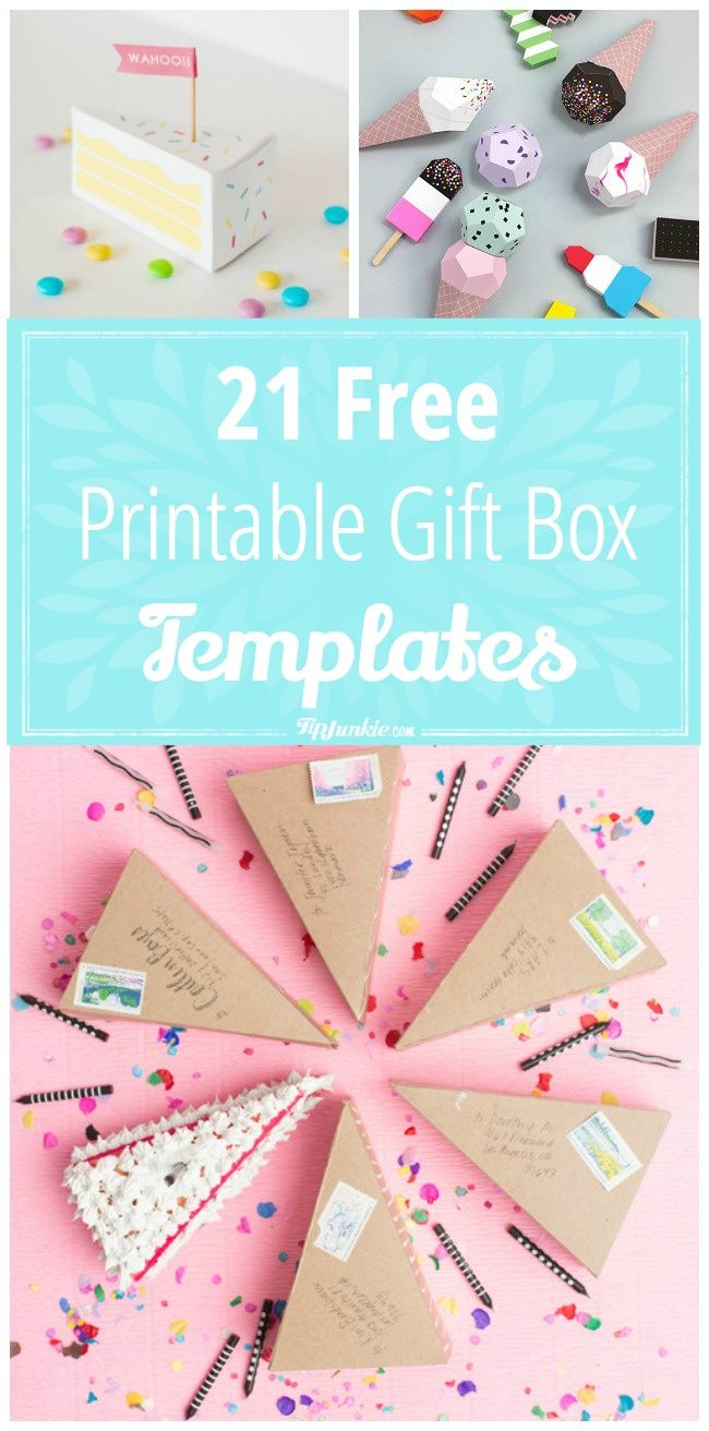 21 Free Printable Gift Box Templates | ** Free Printables - Free Printable Gift Boxes