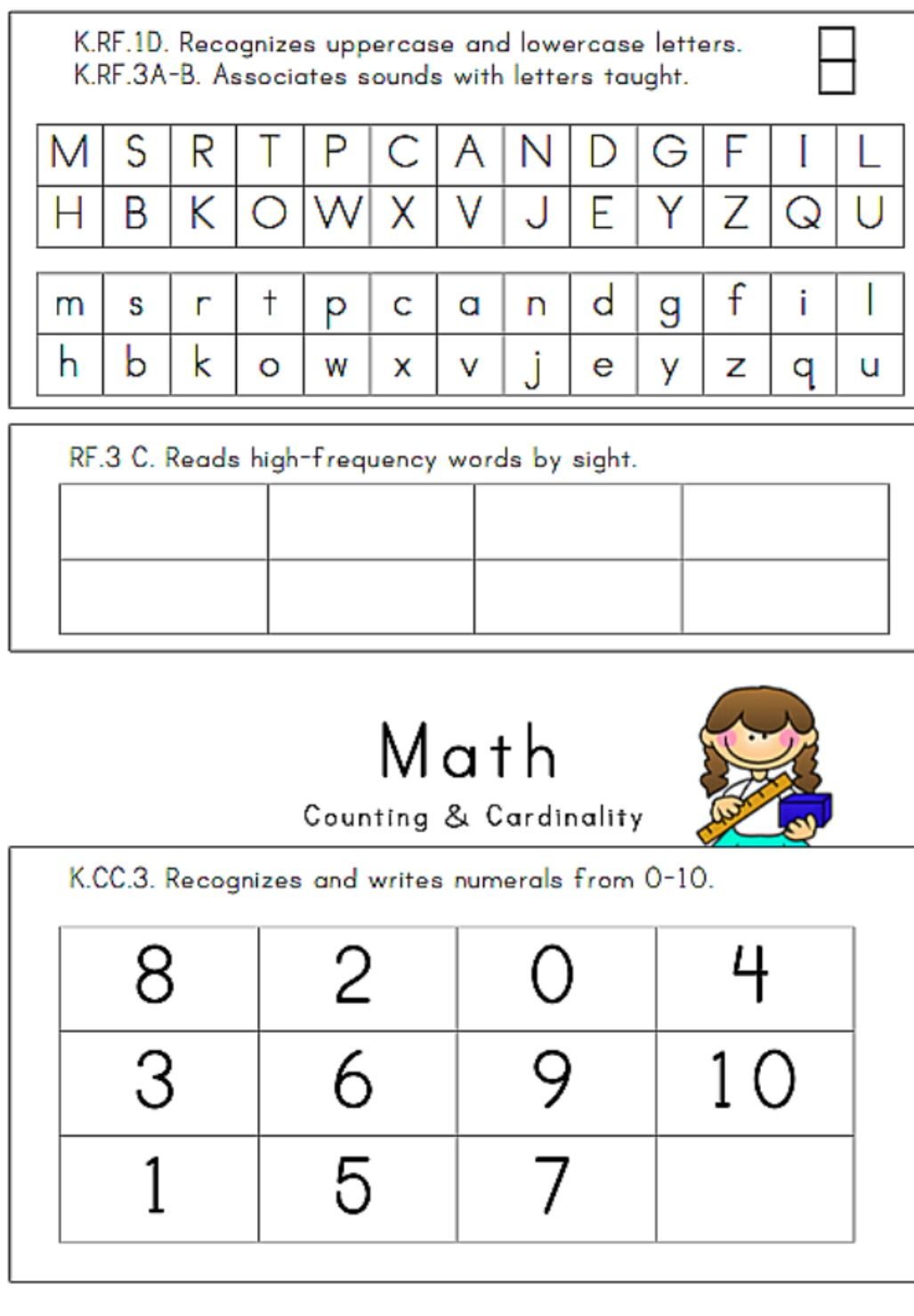 Free Printable Informal Math Assessments Free Printable