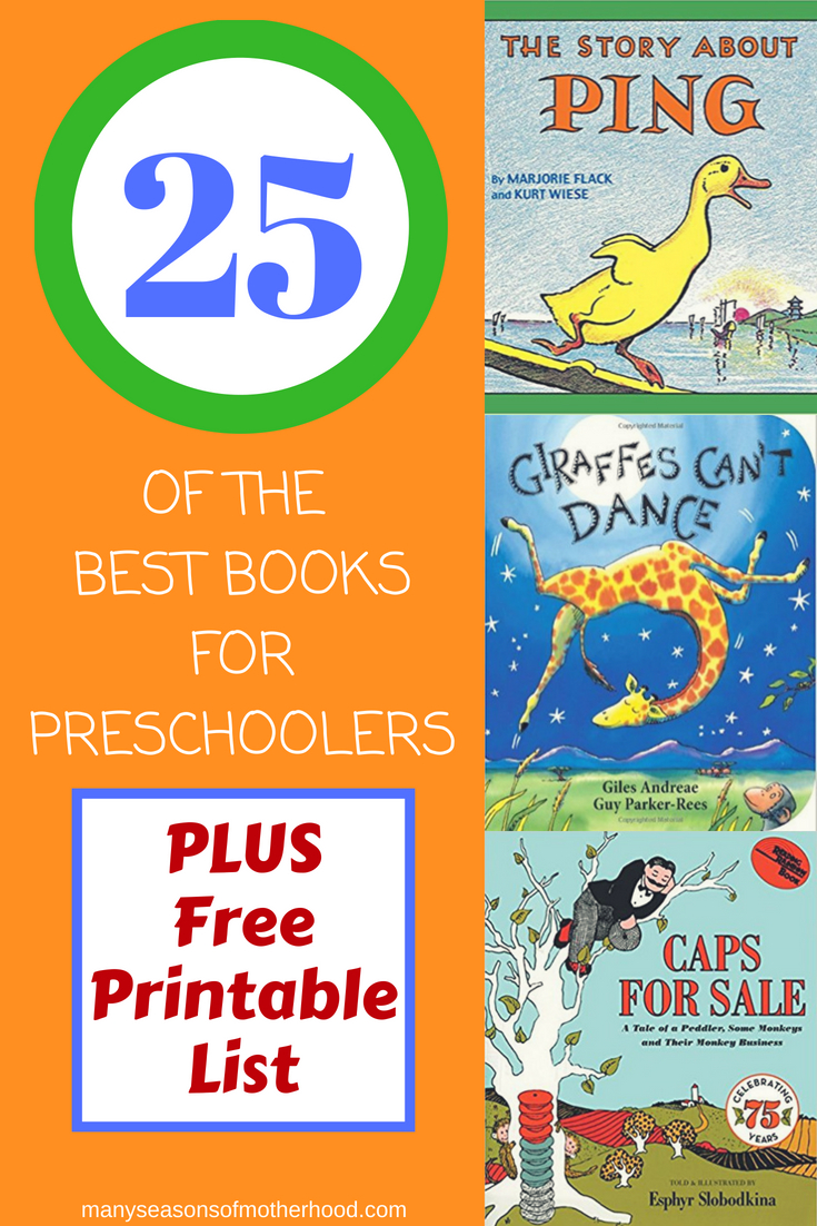 25 Of The Best Books For Preschoolers | Pre K/k | Pinterest - Free Printable Pre K Reading Books