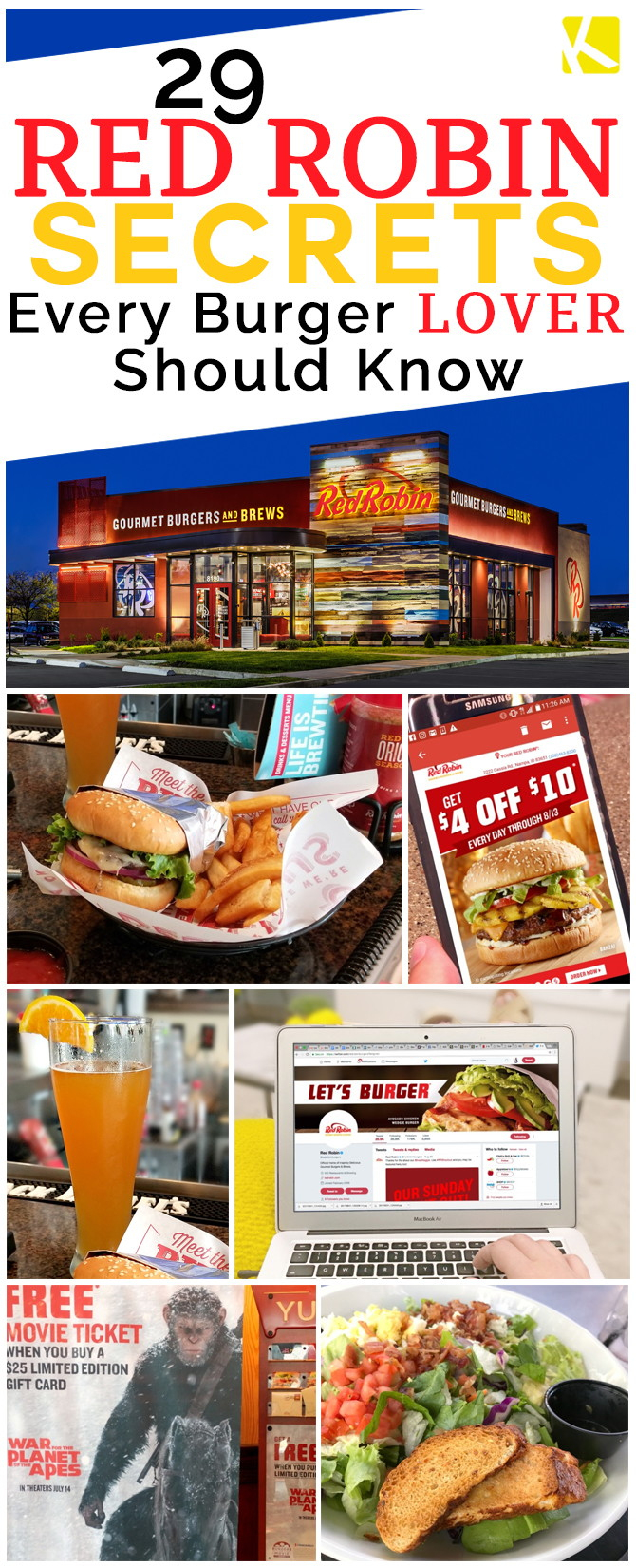 29 Red Robin Secrets Every Burger Lover Should Know - The Krazy - Free Red Robin Coupons Printable