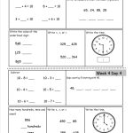 2Nd Grade Daily Math Worksheets   Free Printable Time Worksheets For Grade 3