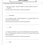 2Nd Grade Math Common Core State Standards Worksheets   Free Printable Math Word Problems