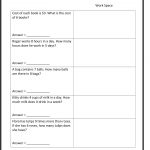 2Nd Grade Printable Math Worksheets Second Grade Math Worksheet 2Nd   Free Printable Math Word Problems For 2Nd Grade