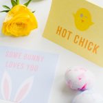 3 Free Printable Easter Cards With Puns Bunny Design, Chick Design   Free Printable Easter Cards