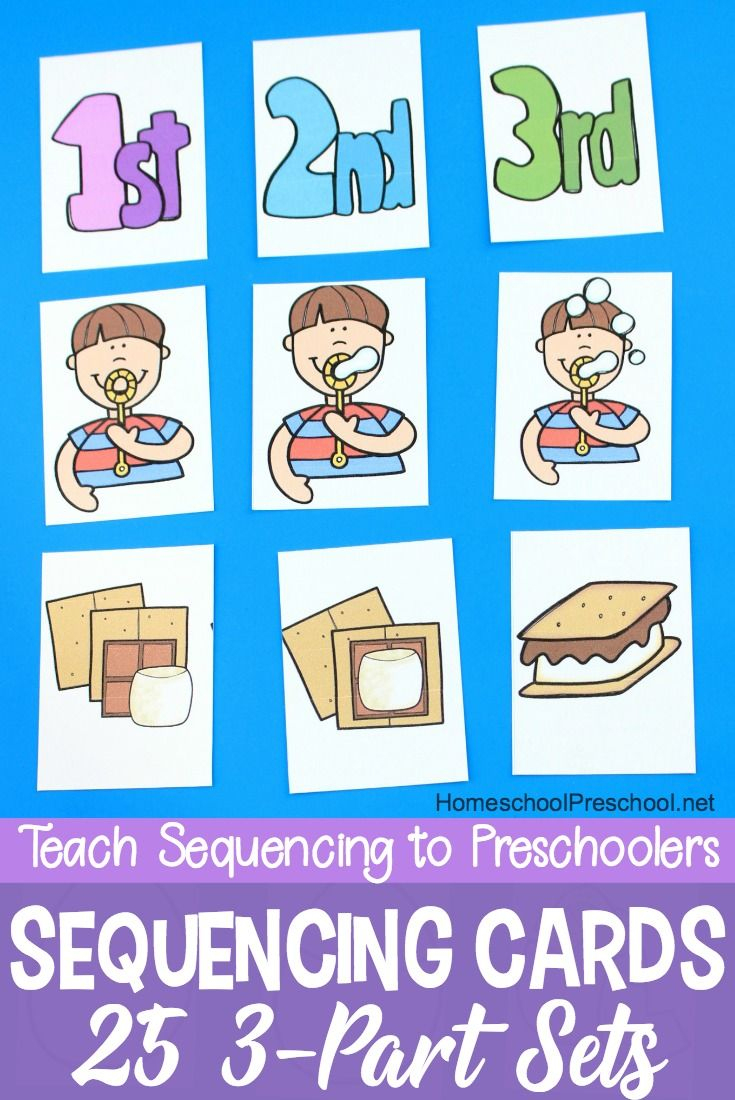 3 Step Sequencing Cards Free Printables For Preschoolers | Speech - Free Printable Sequencing Cards For Preschool
