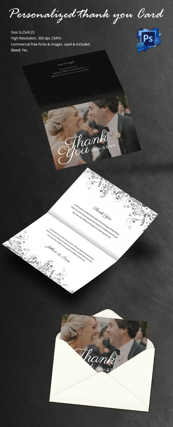 30+ Personalized Thank You Cards - Free Printable Psd, Eps Format - Free Personalized Thank You Cards Printable