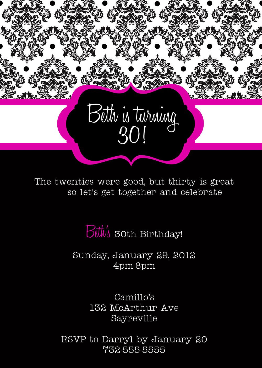 30Th Birthday Invitations Printable | 30 Is Coming | Pinterest - 21St Birthday Invitation Templates Free Printable
