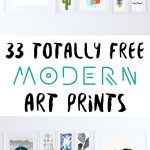 33 Totally Free Modern Art Printables For Your Home | *all Things   Free Printable Wall Art