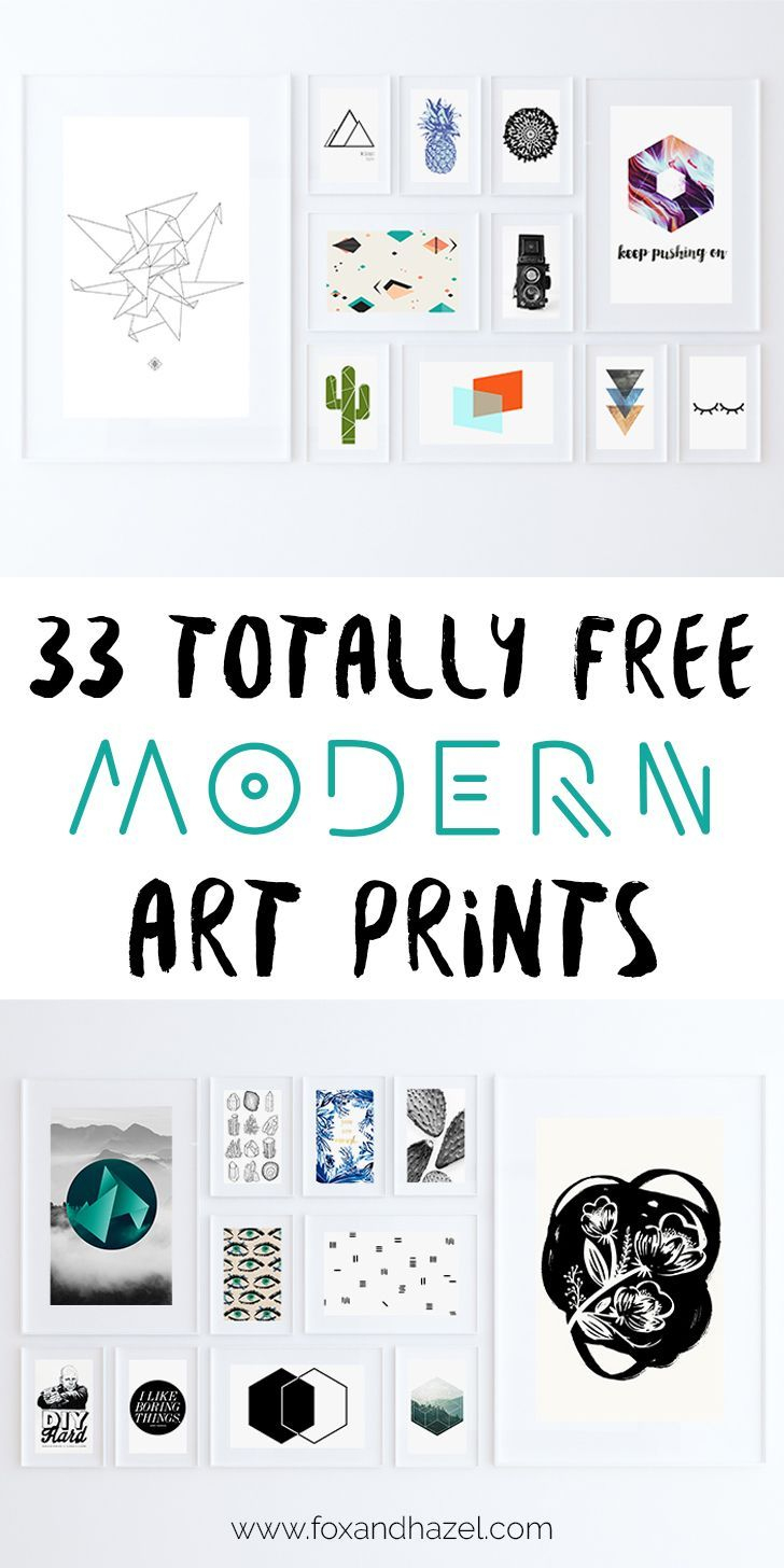33 Totally Free Modern Art Printables For Your Home | *all Things - Free Printable Wall Decor