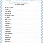 36 Adorable Baby Shower Word Scrambles | Kittybabylove   Free Printable Baby Shower Games Word Scramble