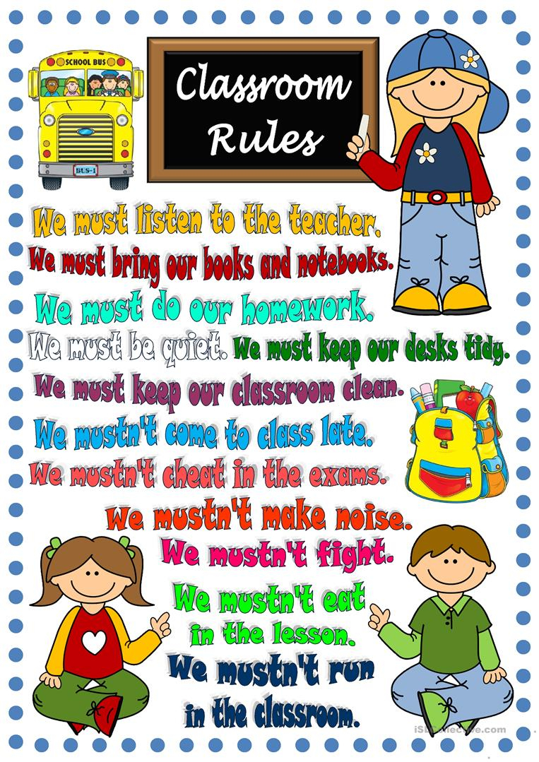 36 Free Esl Classroom Rules Worksheets - Free Printable Classroom Rules Worksheets
