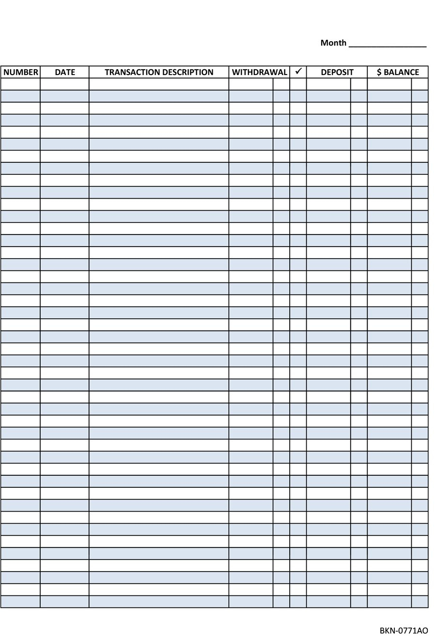 37 Checkbook Register Templates [100% Free, Printable] - Template Lab - Free Printable Check Register With Running Balance