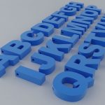 3D Print Model A To Z English Letters Alphabet | Cgtrader   Free Printable 3D Letters