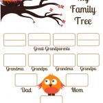 4 Free Family Tree Templates For Genealogy, Craft Or School Projects   Free Printable Family Tree