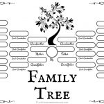 4 Free Family Tree Templates For Genealogy, Craft Or School Projects   Free Printable Family Tree Template