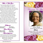 4+ Funeral Programs Template | Teknoswitch   Free Printable Funeral Programs