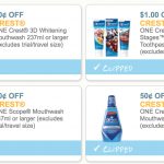4 New Crest Coupons! Kids Toothpaste 50¢ During Super Doubles!   The   Free Printable Crest Coupons