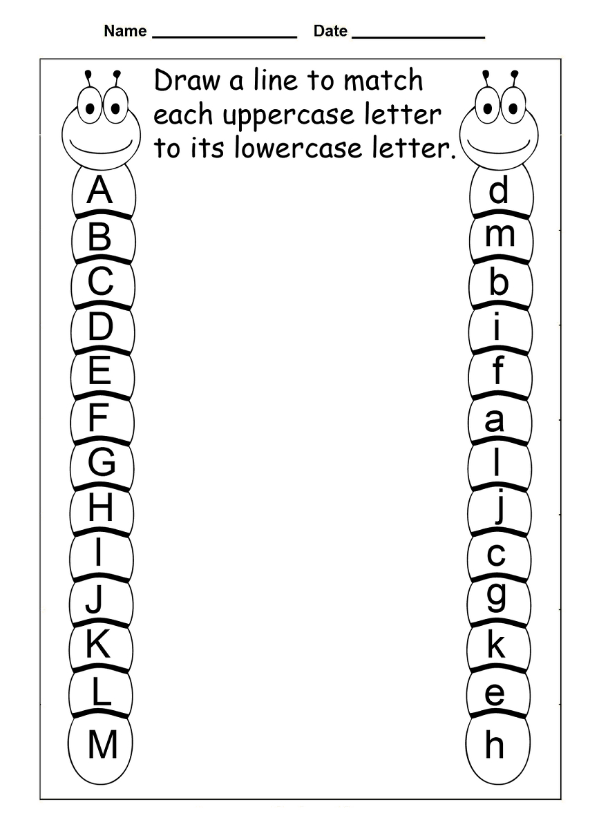 4 Year Old Worksheets Printable | Kids Worksheets Printable - Free Printable Alphabet Worksheets For Grade 1