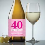 40 & Fabulous – 40Th Birthday Pdf Printable Wine Label Download In   Free Printable Wine Labels For Birthday
