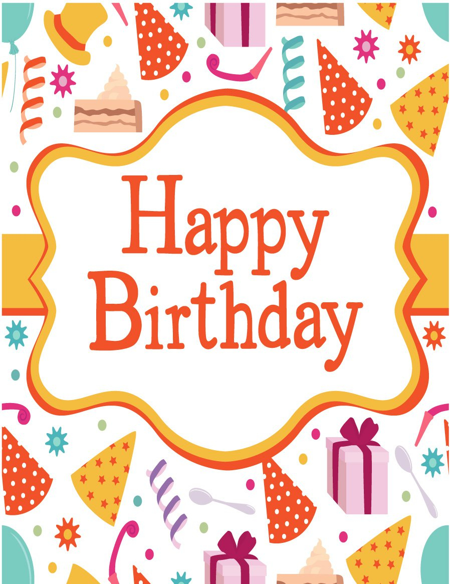 40+ Free Birthday Card Templates - Template Lab - Free Printable Birthday Cards