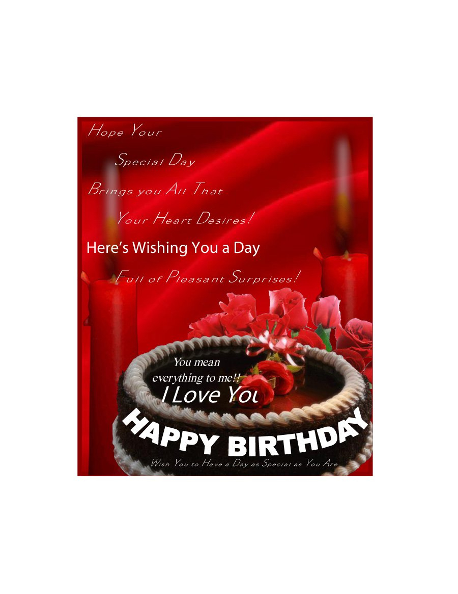 40+ Free Birthday Card Templates - Template Lab - Free Printable Romantic Birthday Cards
