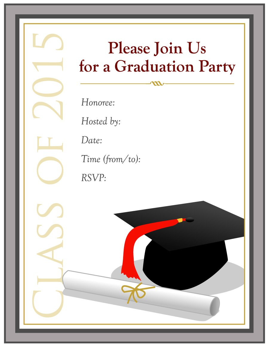 40+ Free Graduation Invitation Templates - Template Lab - Free Online Printable Graduation Invitation Maker