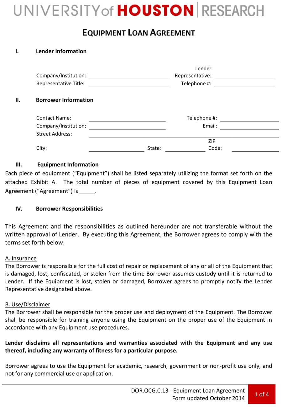 40+ Free Loan Agreement Templates [Word &amp;amp; Pdf] - Template Lab - Free Printable Personal Loan Forms