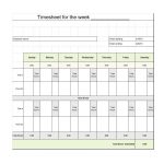 40 Free Timesheet / Time Card Templates   Template Lab   Free Printable Time Sheets