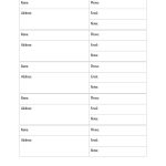 40 Phone & Email Contact List Templates [Word, Excel]   Template Lab   Free Printable Numbered List