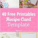 40 Recipe Card Template And Free Printables | Printables | Pinterest   Free Printable Recipe Cards