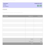 44 Free Estimate Template Forms [Construction, Repair, Cleaning]   Free Printable Estimate Forms
