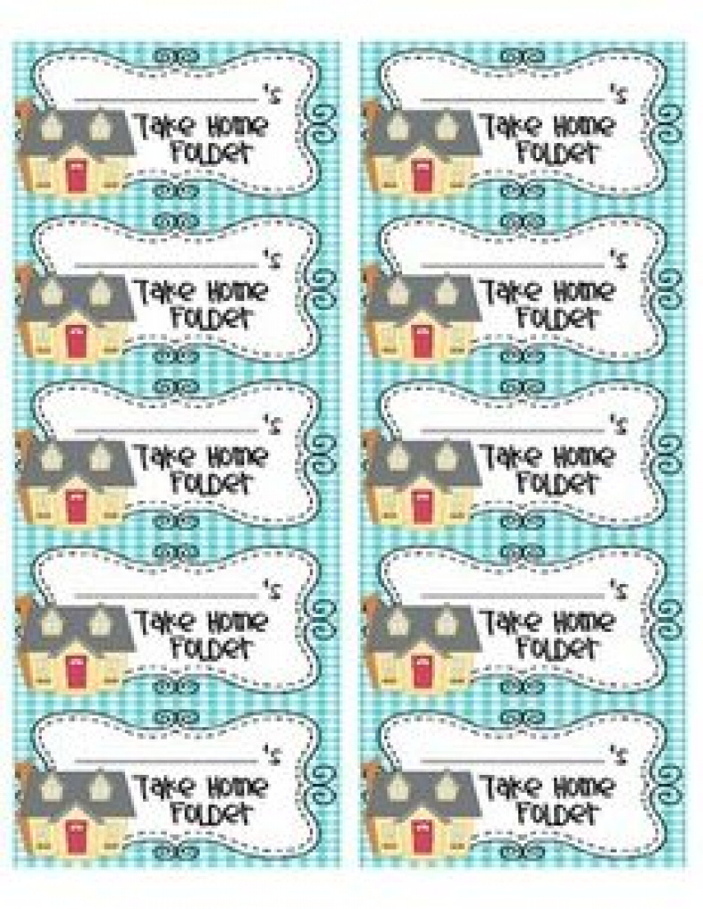 Free Printable Take Home Folder Labels Printable Free Templates Download