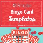 49 Printable Bingo Card Templates | Printables | Pinterest | Bingo   Free Bingo Patterns Printable