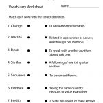 4Th Grade English Worksheets | Two Ways To Print This Free   Free Printable 7Th Grade Vocabulary Worksheets