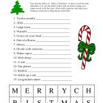 5 Images Of Free Printable Christmas Word Games | Printablee   Free Printable Picture Dictionary For Kids