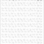 5 Printable Cursive Handwriting Worksheets For Beautiful Penmanship   Cursive Letters Worksheet Printable Free