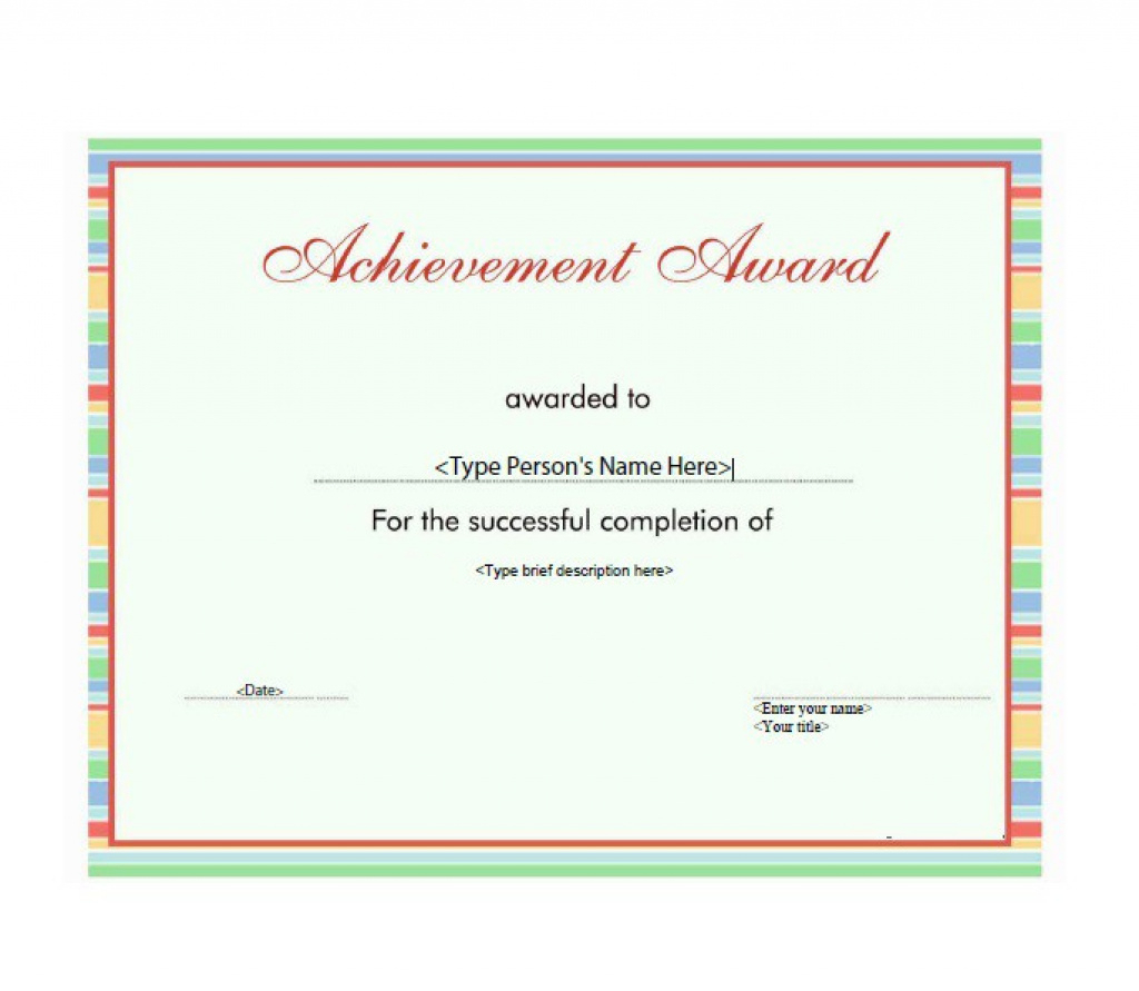 50 Amazing Award Certificate Templates - Template Lab With Regard To - Free Printable Best Daughter Certificate
