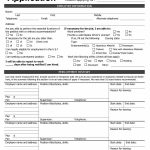 50 Free Employment / Job Application Form Templates [Printable] ᐅ   Free Printable Application For Employment Template