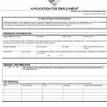 50 Free Employment / Job Application Form Templates [Printable   Free Printable General Application For Employment