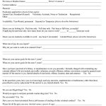 50 Free Employment / Job Application Form Templates [Printable   Free Printable General Application For Employment