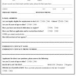 50 Free Employment / Job Application Form Templates [Printable   Free Printable Tb Test Form