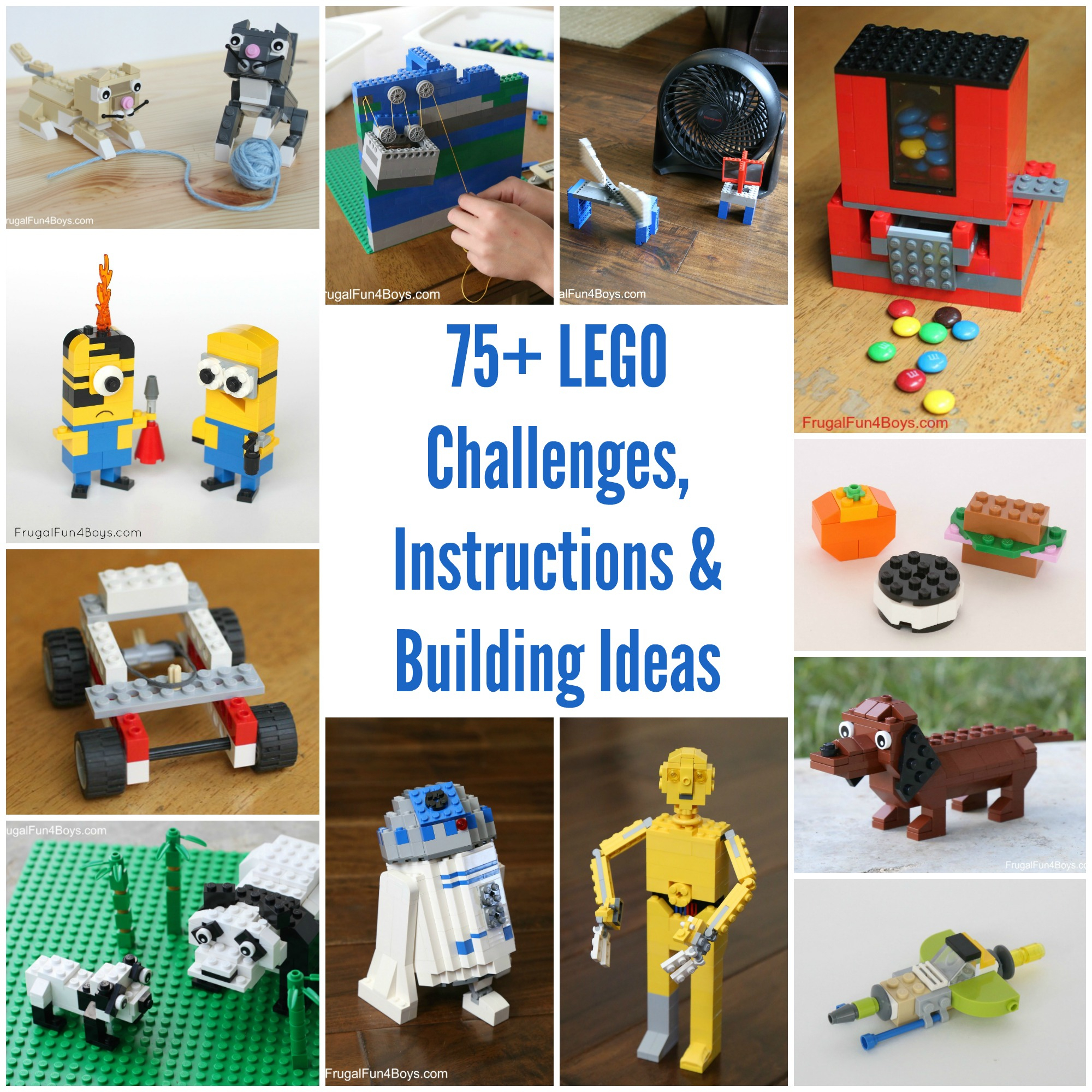50+ Lego Building Projects For Kids - Frugal Fun For Boys And Girls - Free Printable Lego Instructions